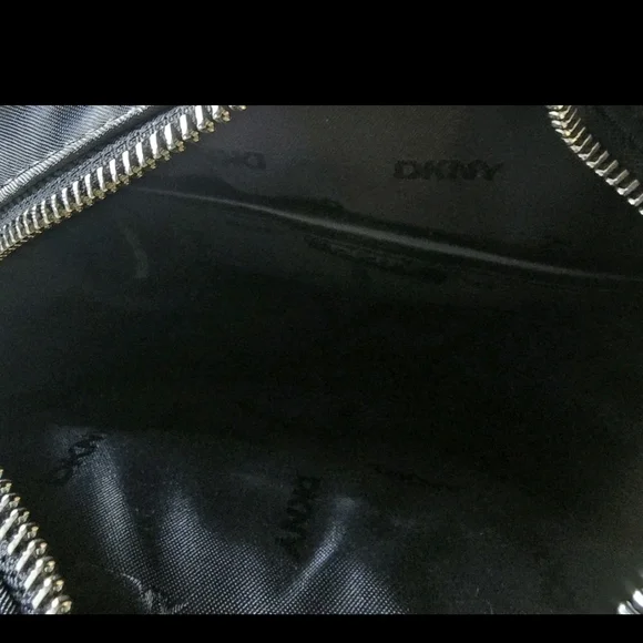 DKNY COSSBODY Bag Double Zip Purse GIGI DZ Black New - Picture 7 of 10